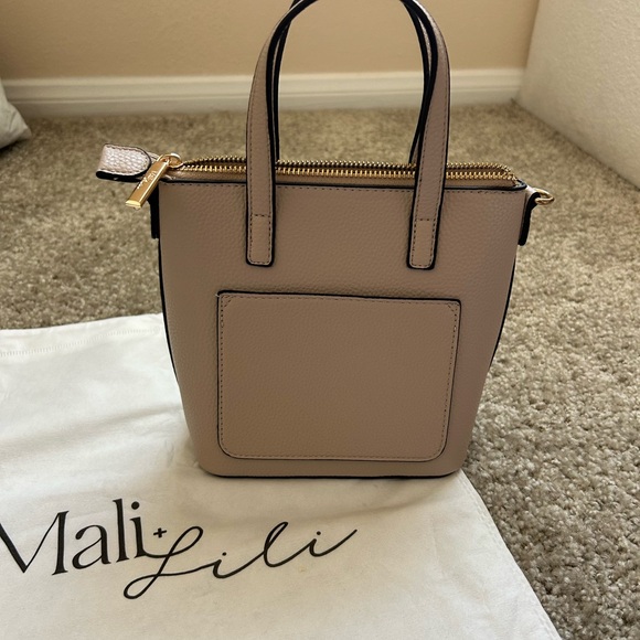 Mali & Lili Taupe Mini Crossbody Bag - Picture 2 of 5